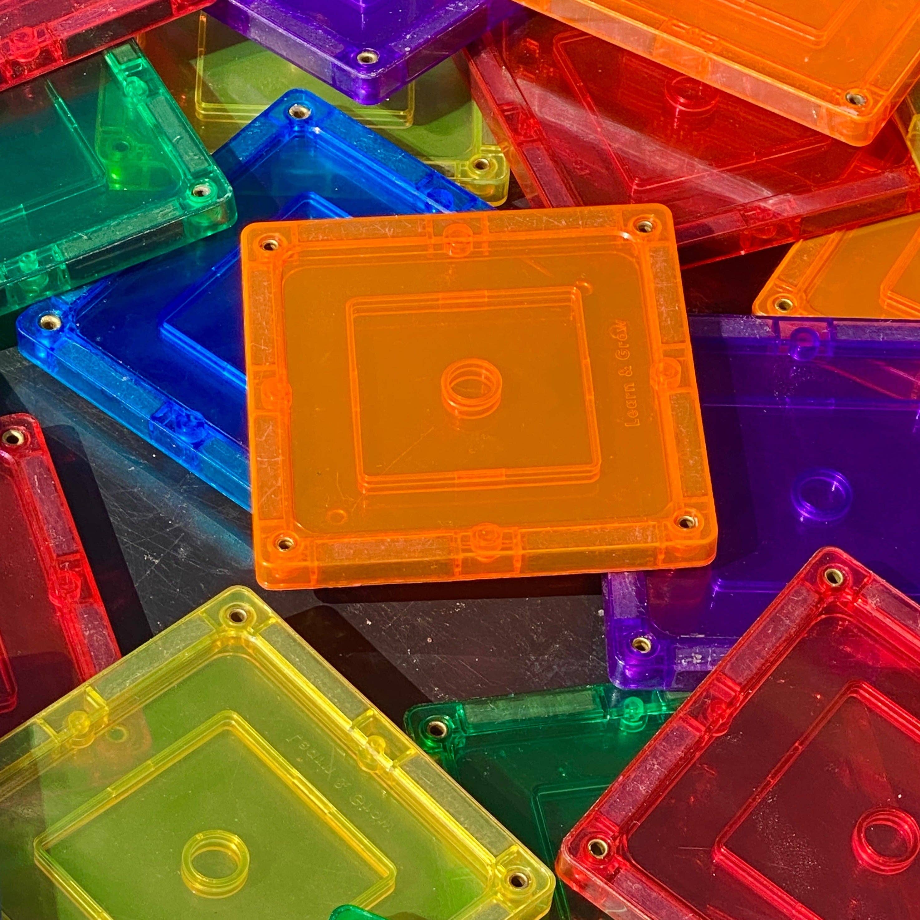 Learn & Grow | Magnetic Tiles | Small Square Pack (36 pc)