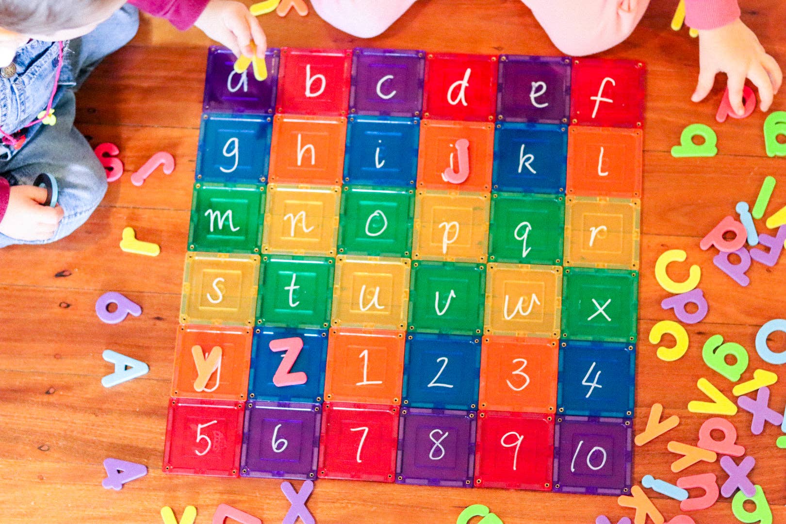Learn & Grow | Magnetic Tiles | Small Square Pack (36 pc)