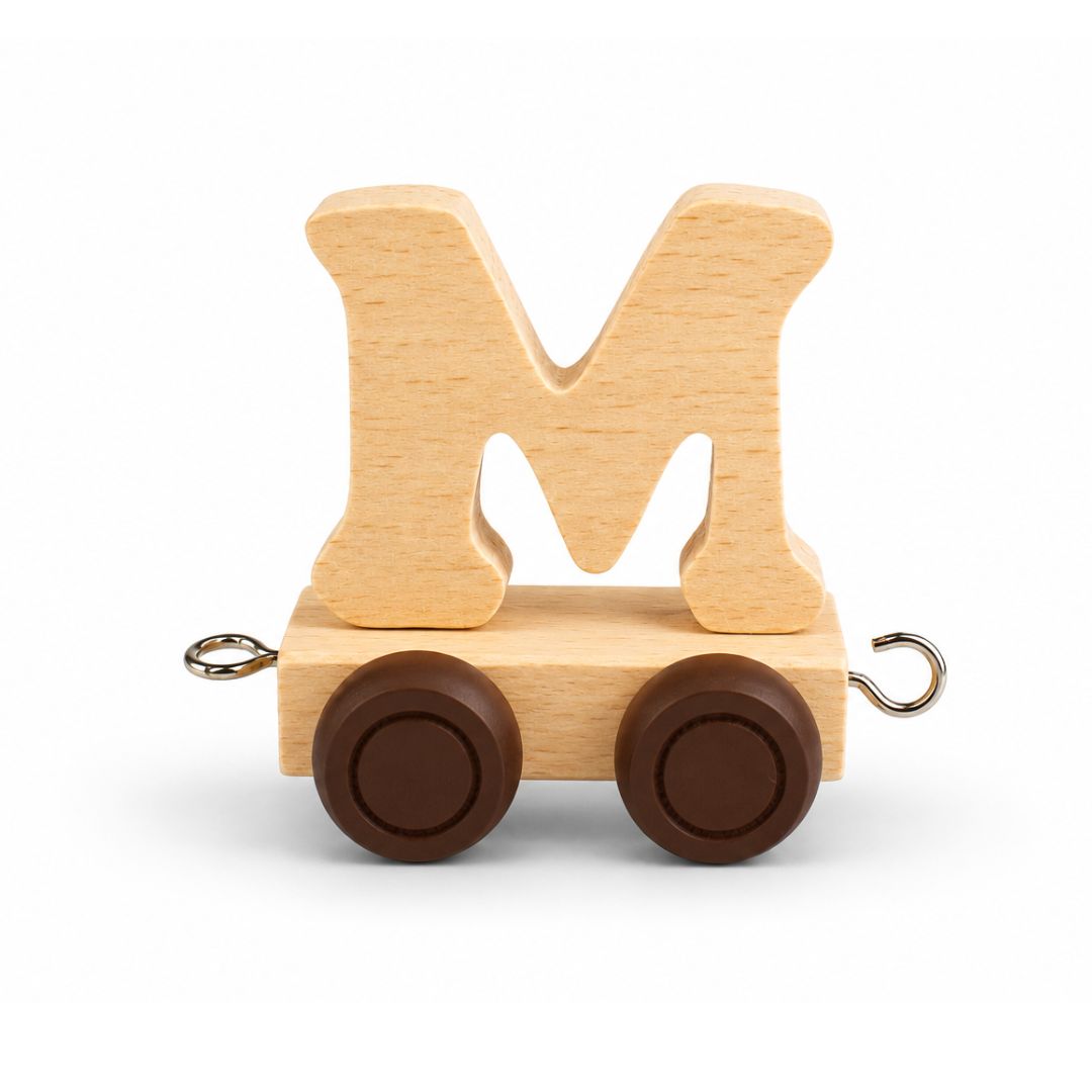 Wooden Name Train | Letter M
