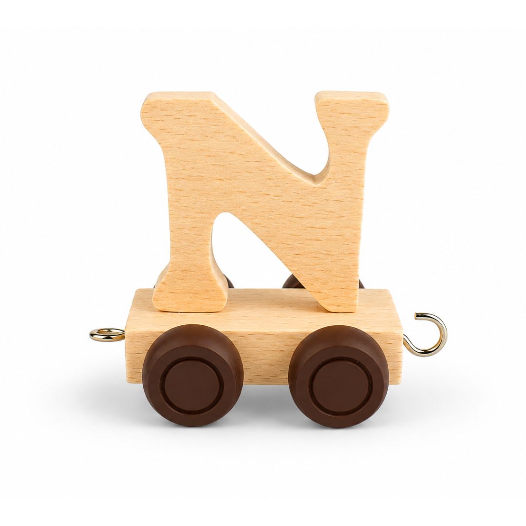 Wooden Name Train | Letter N