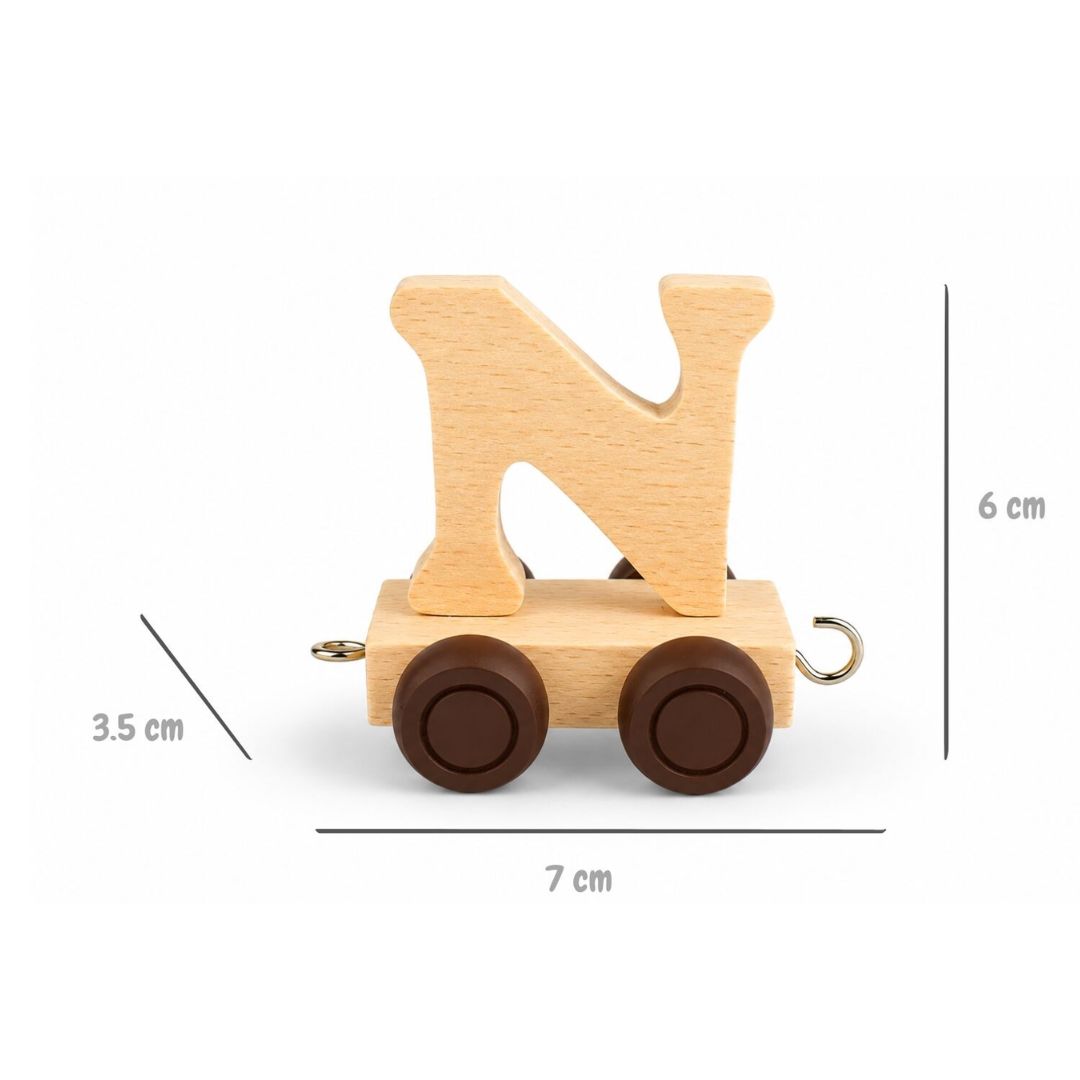 Wooden Name Train | Letter N