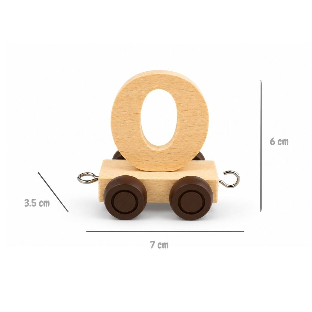 Wooden Name Train | Letter O