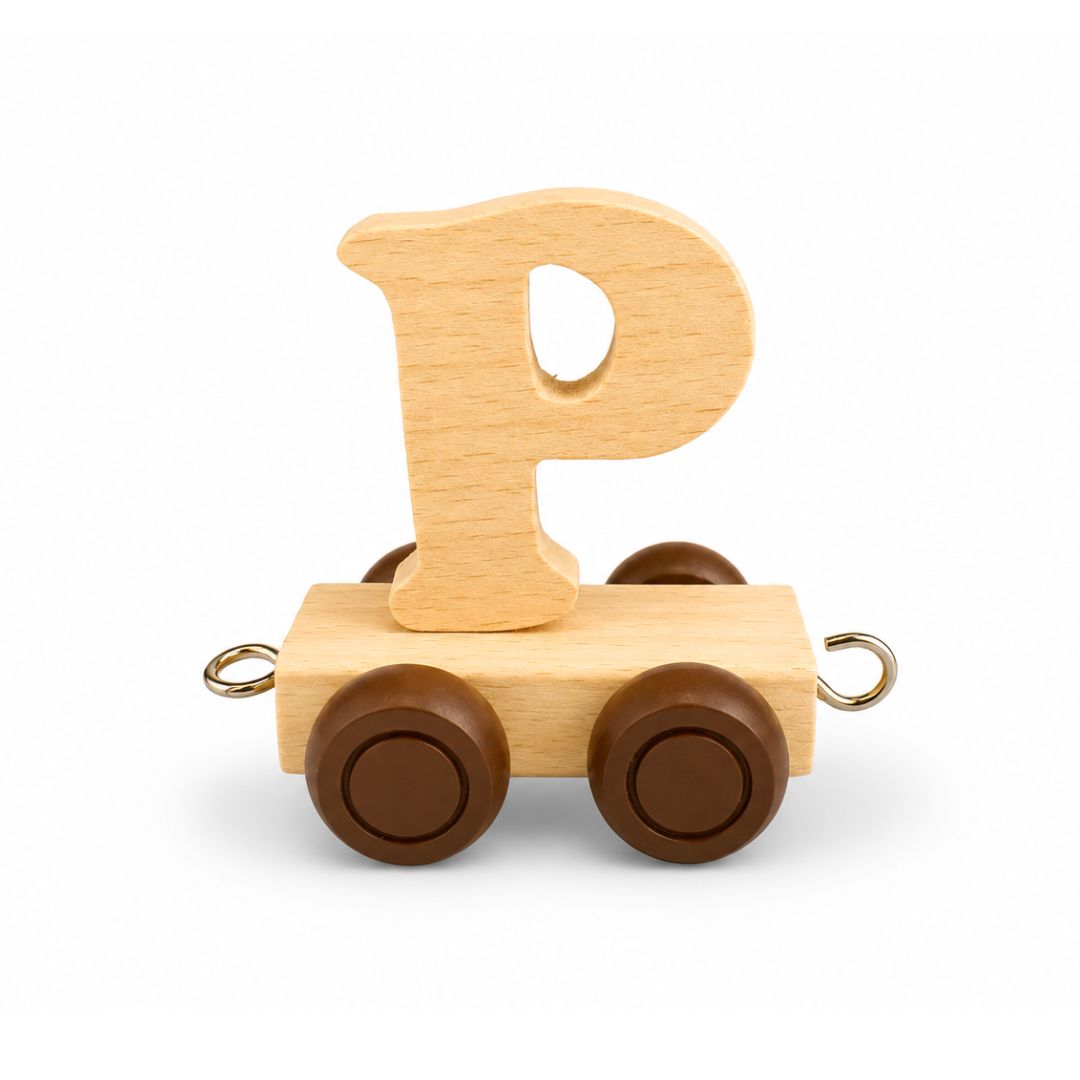 Wooden Name Train | Letter P