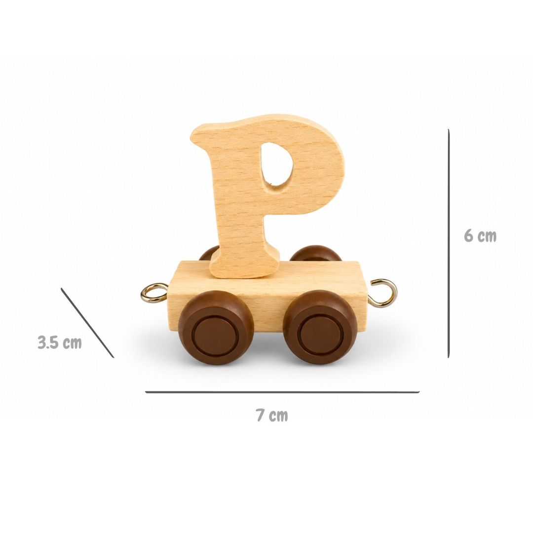 Wooden Name Train | Letter P