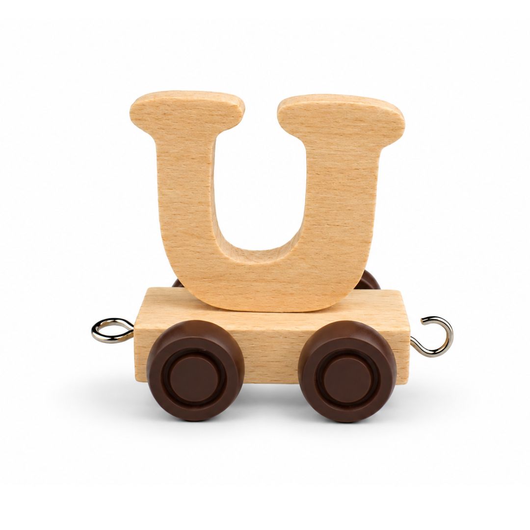 Wooden Name Train | Letter U