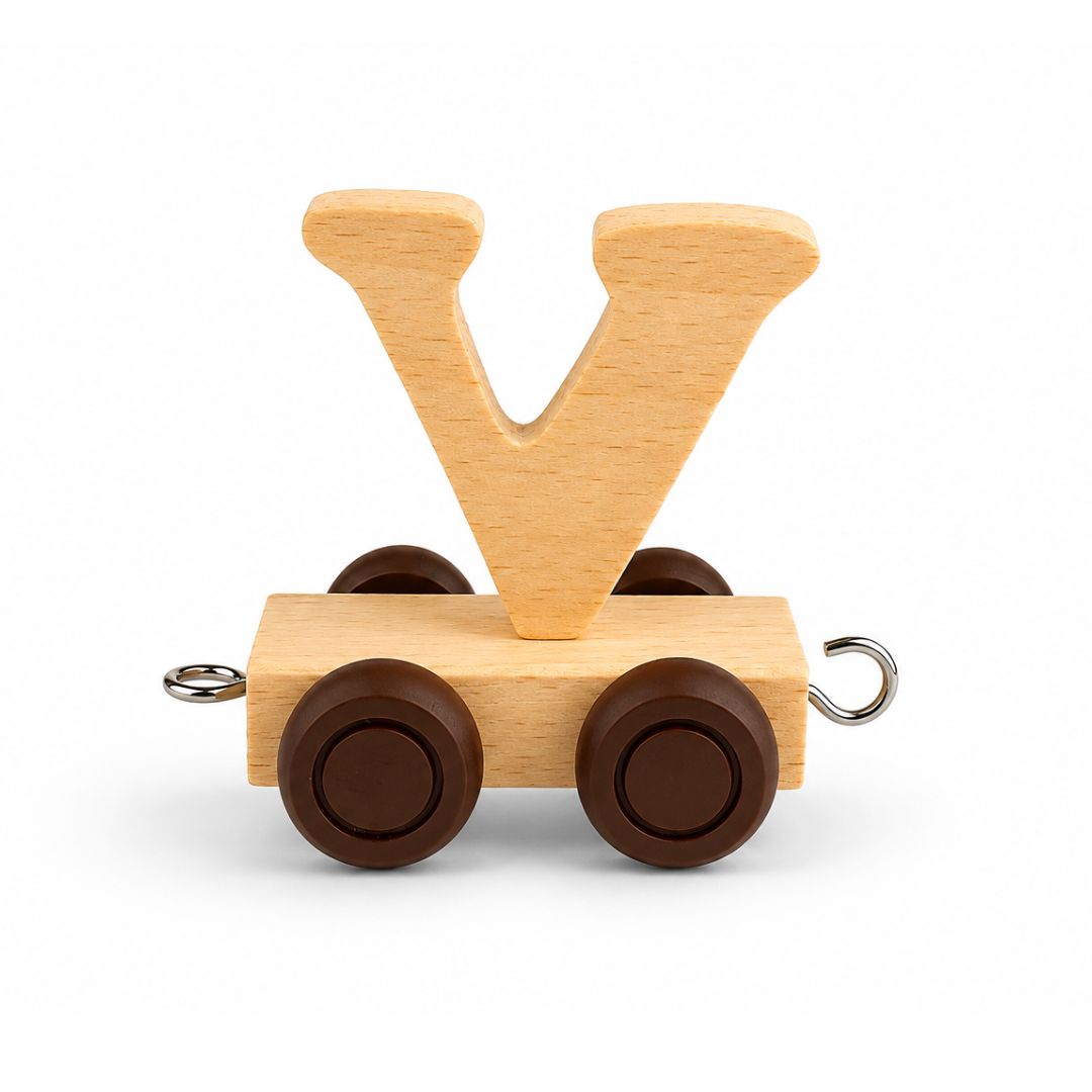 Wooden Name Train | Letter V