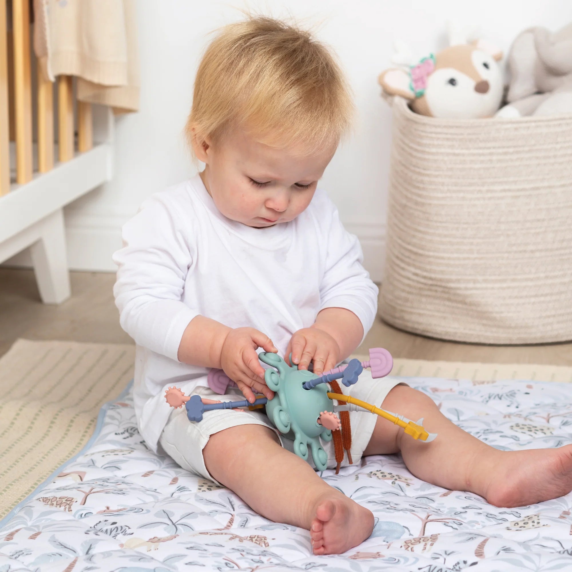 Living Textiles Silicone Zippy Activity Toy Dusty