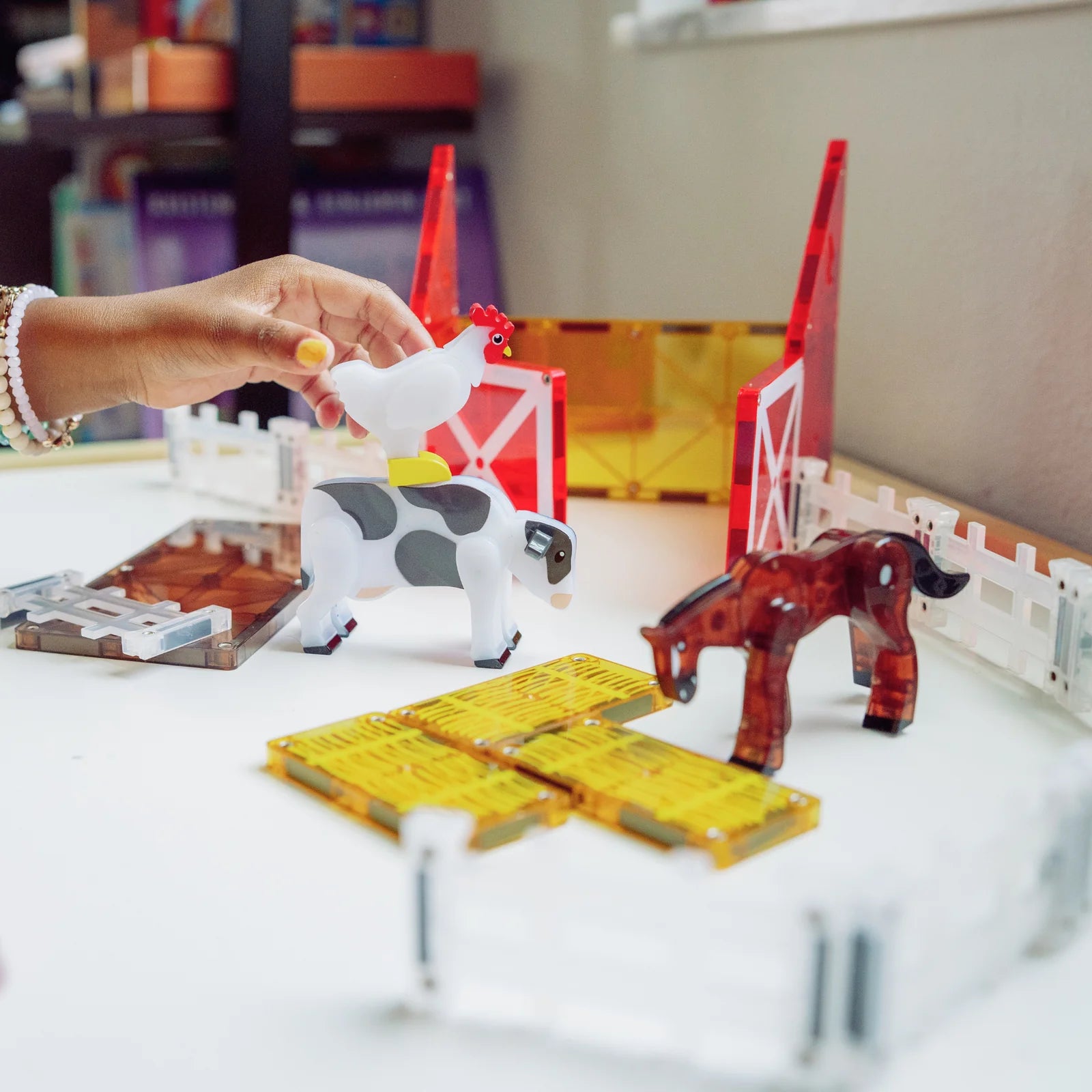 MAGNA-TILES | Farm Animals 25pc Set