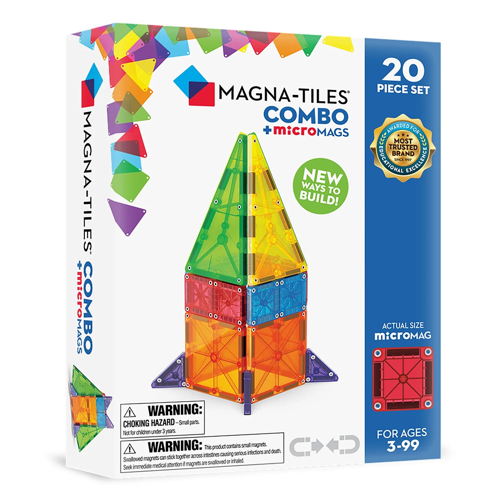 MAGNA-TILES | Combo + microMAGS 20pc Set