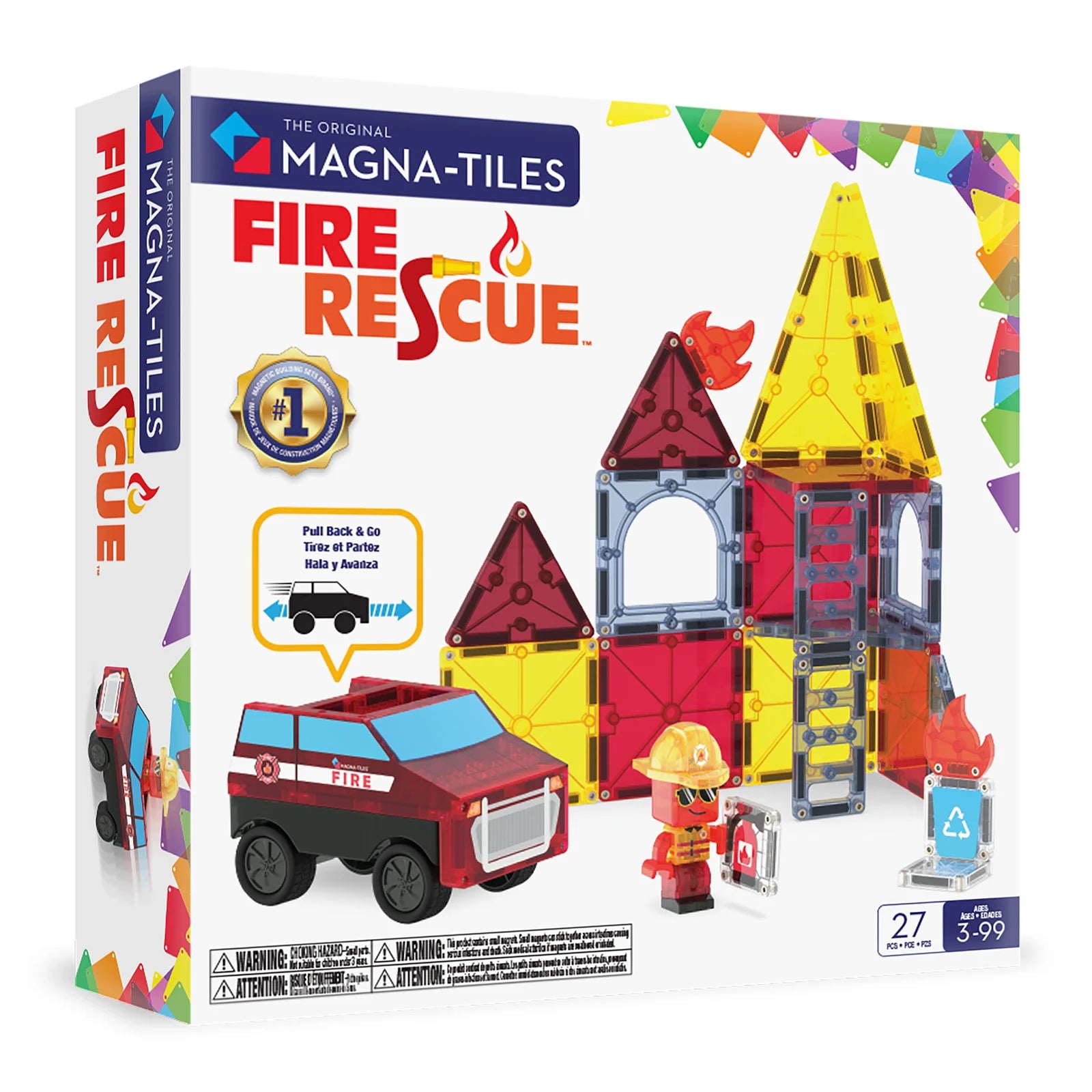 MAGNA-TILES | Fire Rescue 27pc Set