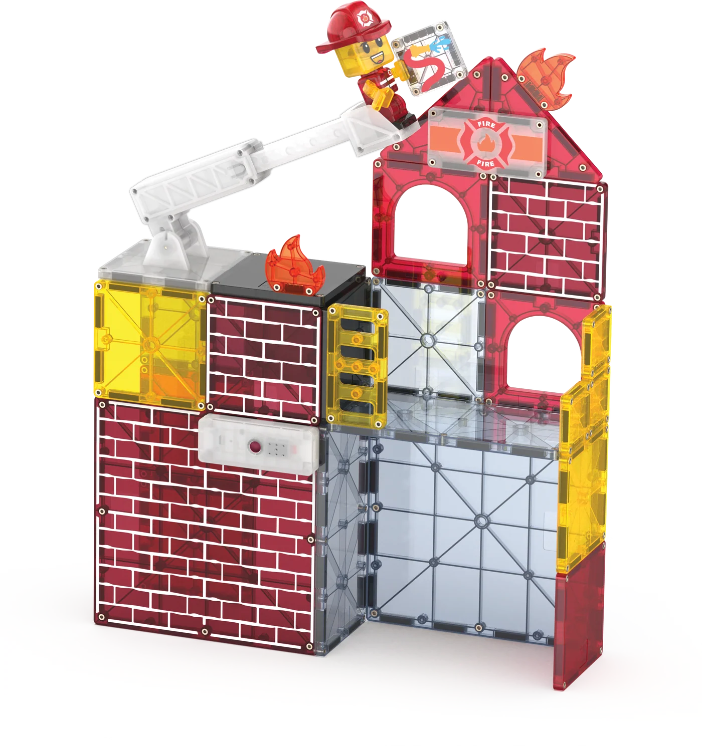 MAGNA-TILES | Fire Station 50pc Set