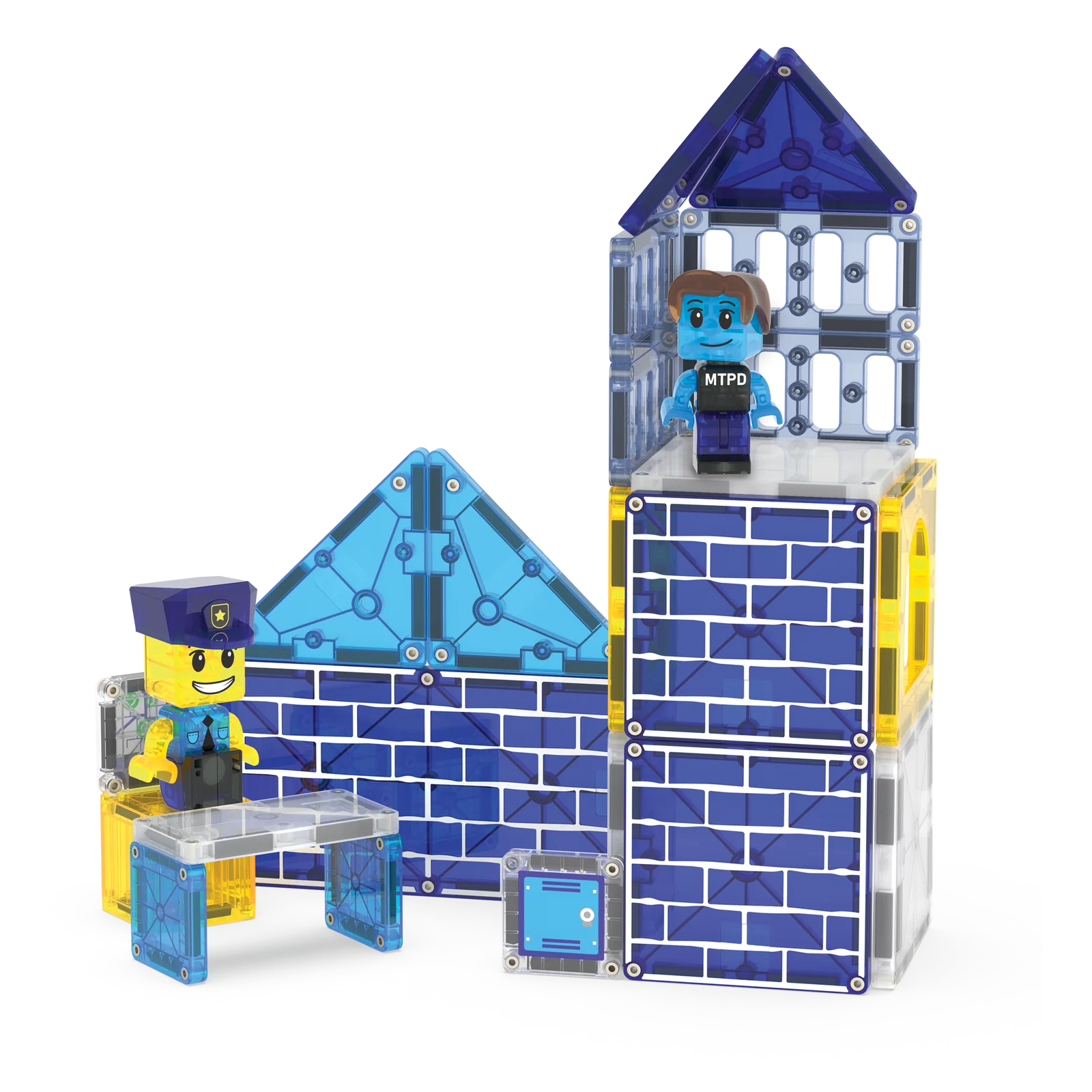 MAGNA-TILES | Police Station 35pc Set