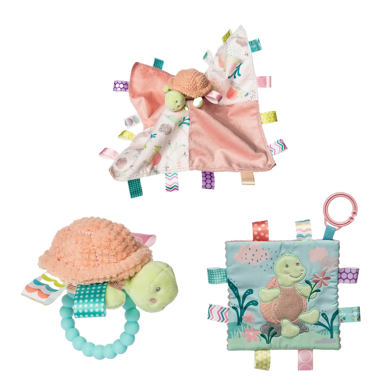 Splosh | Mary Meyer Taggies Teether Rattle | Tippy Turtle