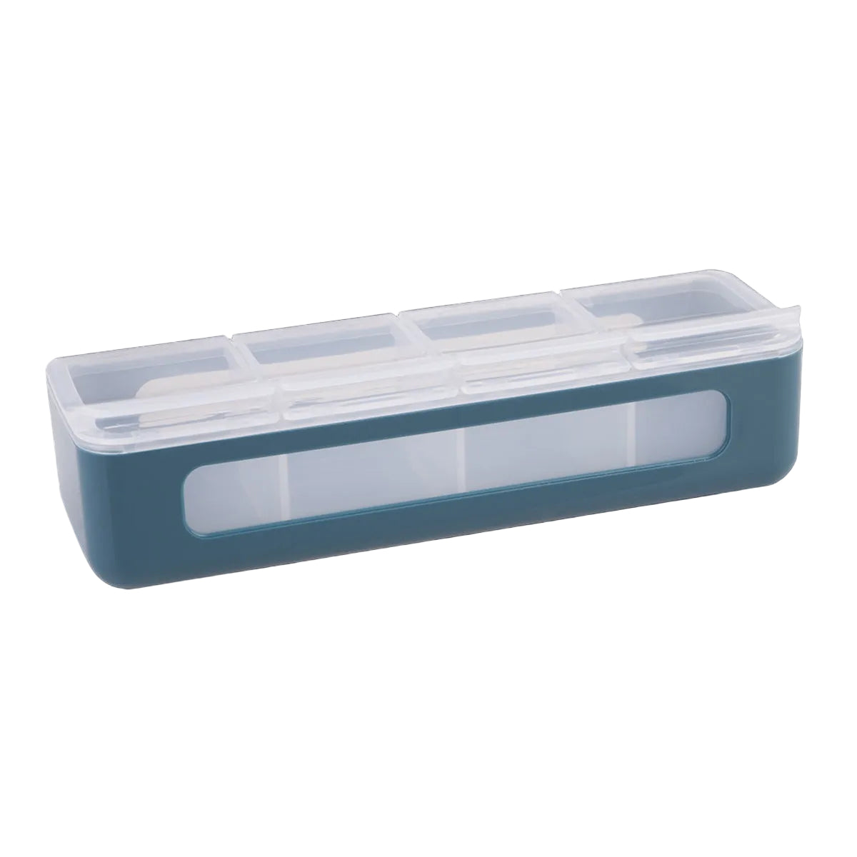 Melii Luxe 4 Compartment Snackle Box | Blue