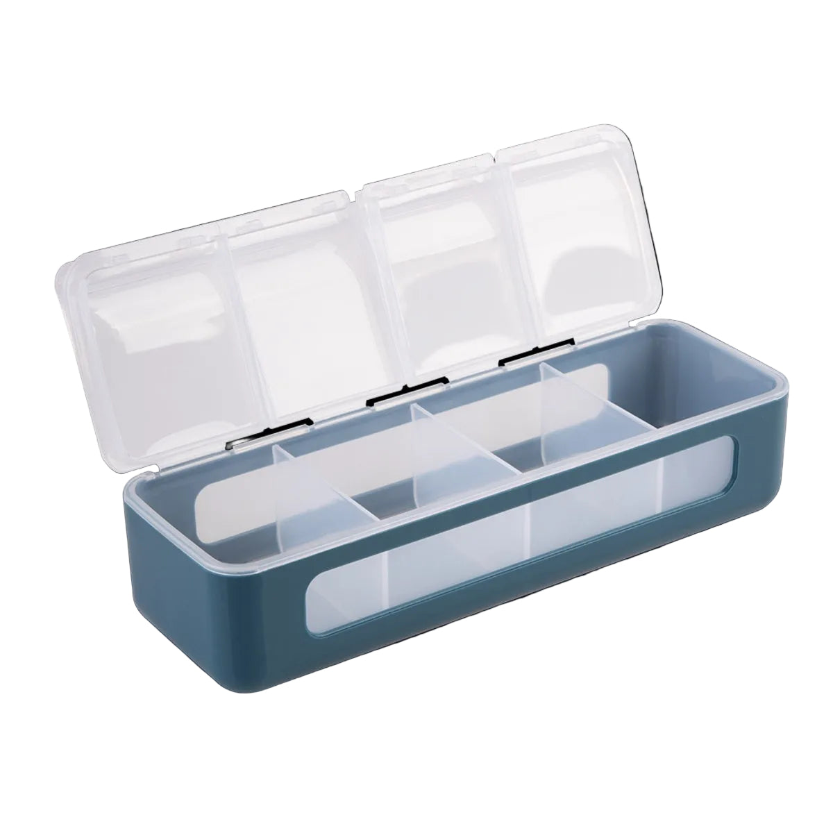 Melii Luxe 4 Compartment Snackle Box | Blue