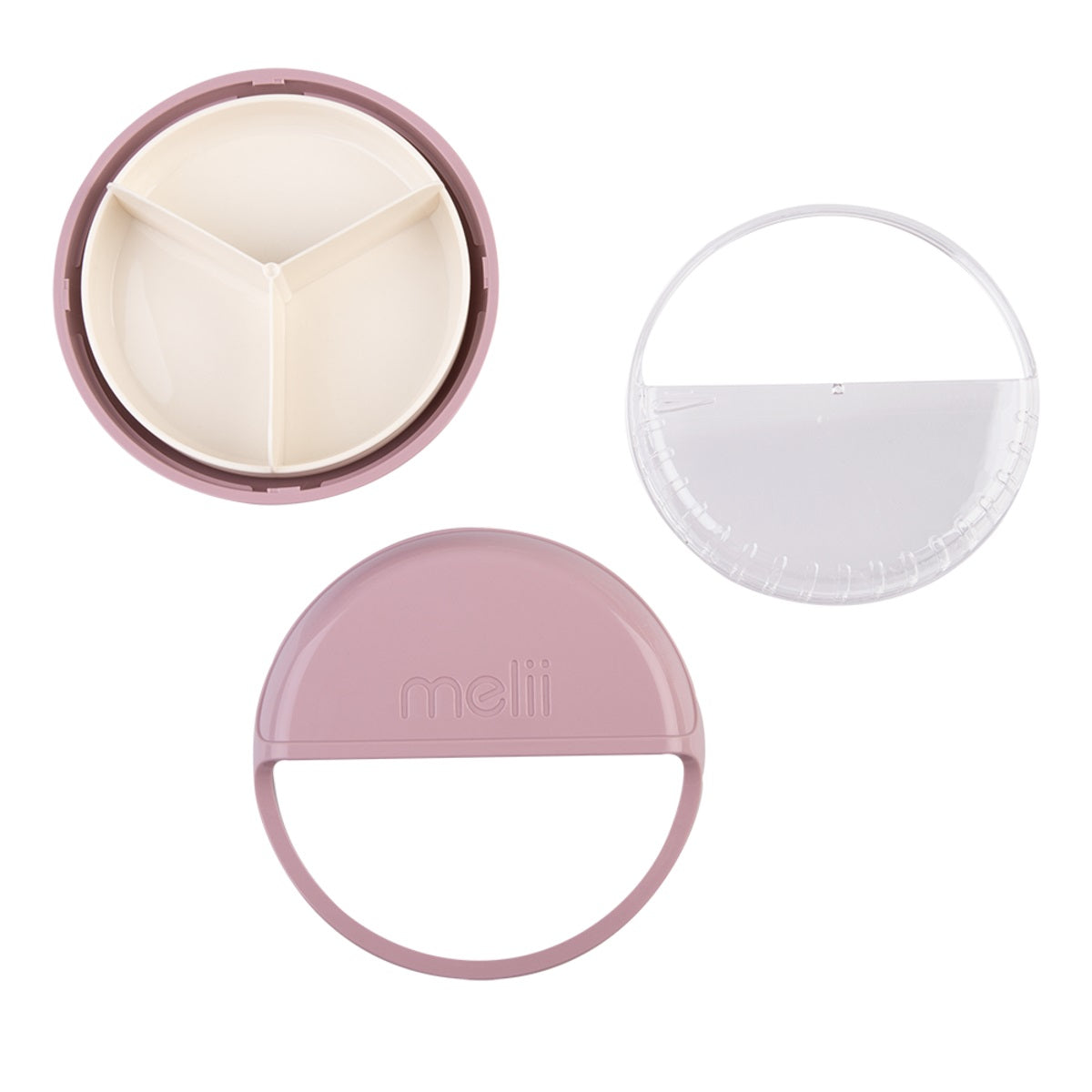 Melii Luxe Spin Snack Container | Pink