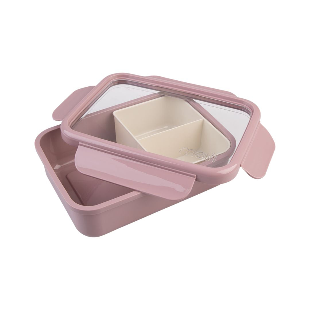 Melii Luxe Bento Box 1.25L | Pink/Ivory