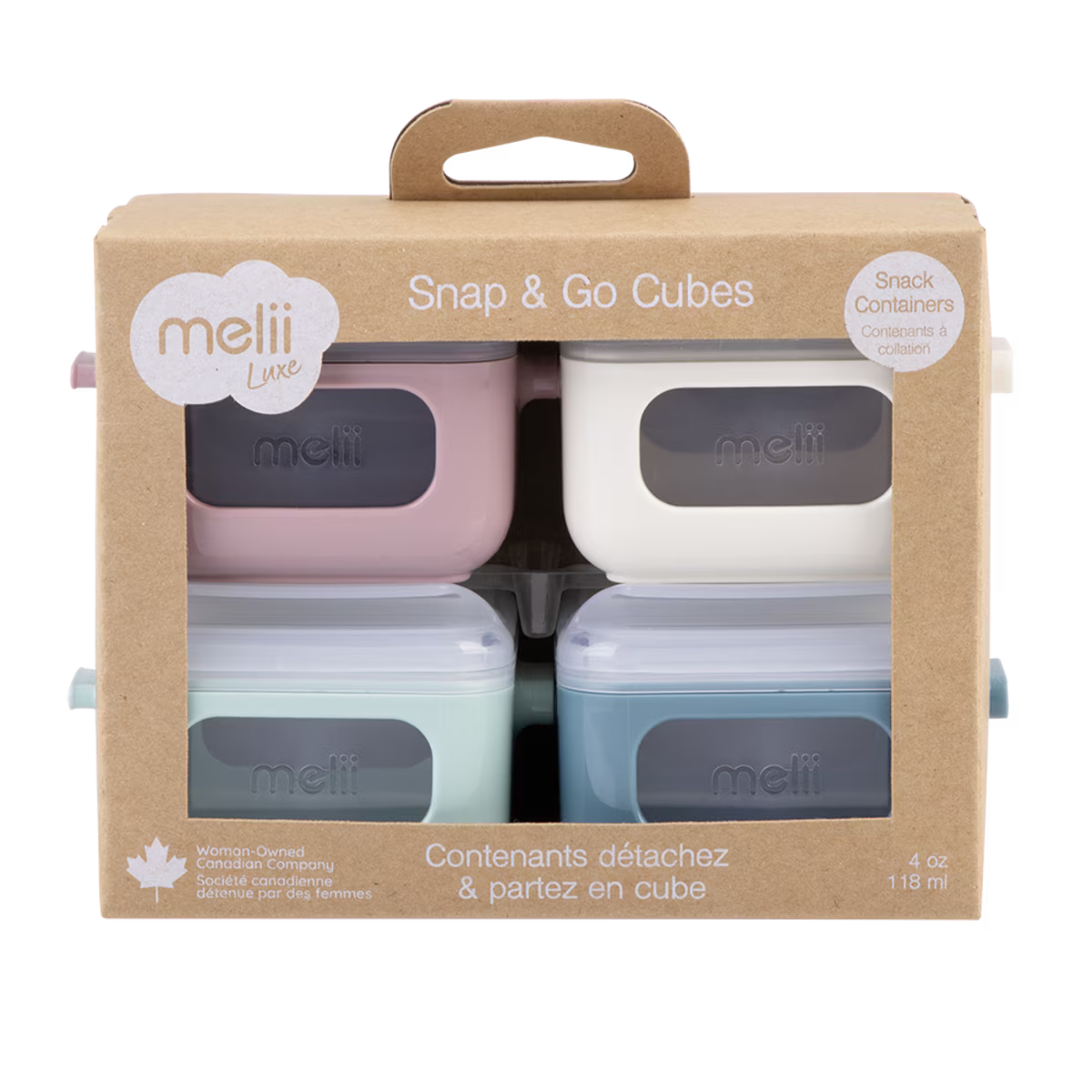 Melii Luxe Snap & Go Cubes Set 4