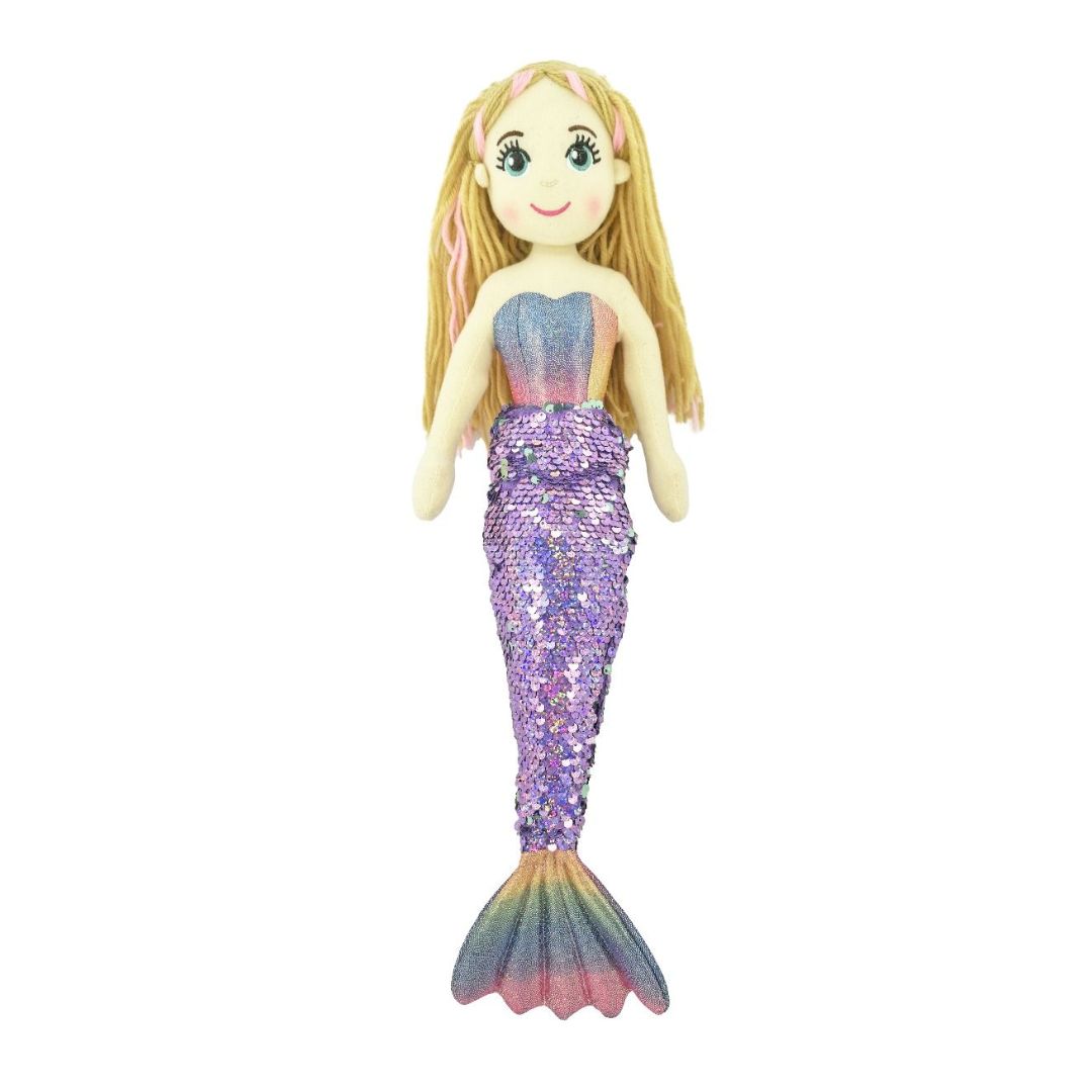 Mer Adele Purple Rainbow Mermaid 45cm