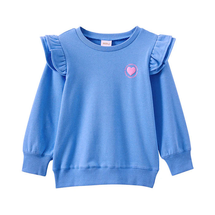 Milky Detail Sweat | Blue