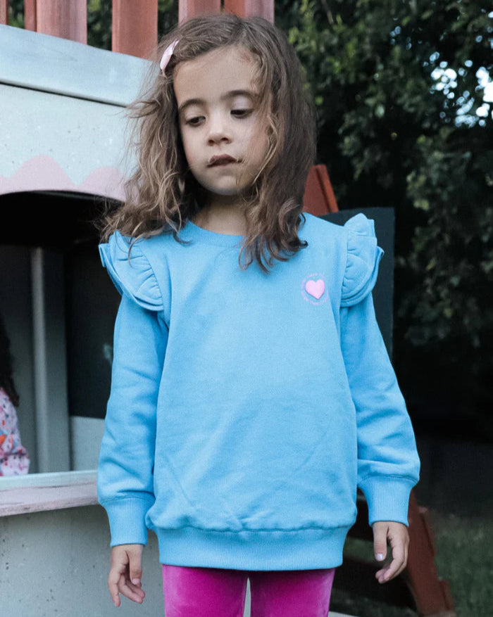 Milky Detail Sweat | Blue