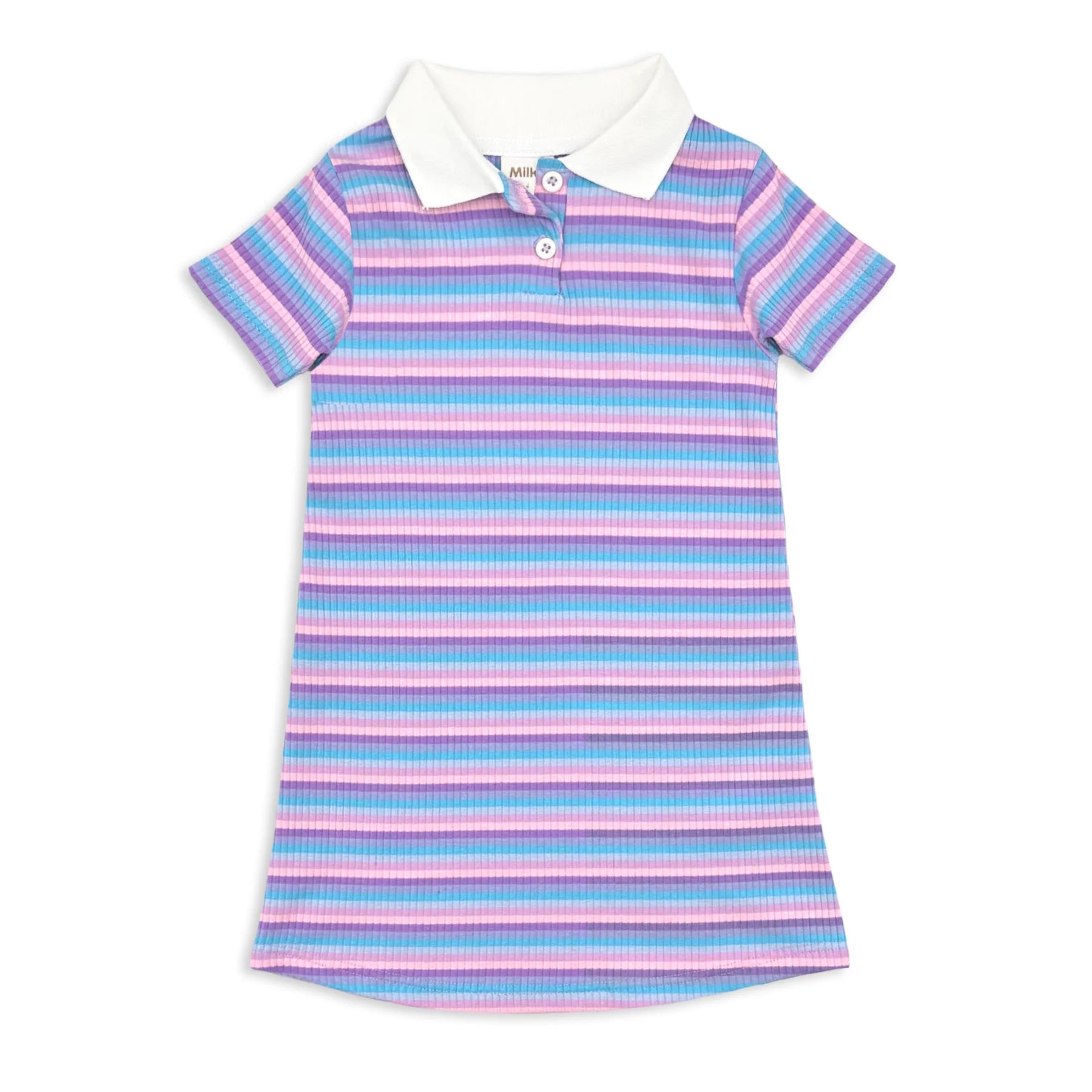 Milky | Lilac Stripe Rib Dress