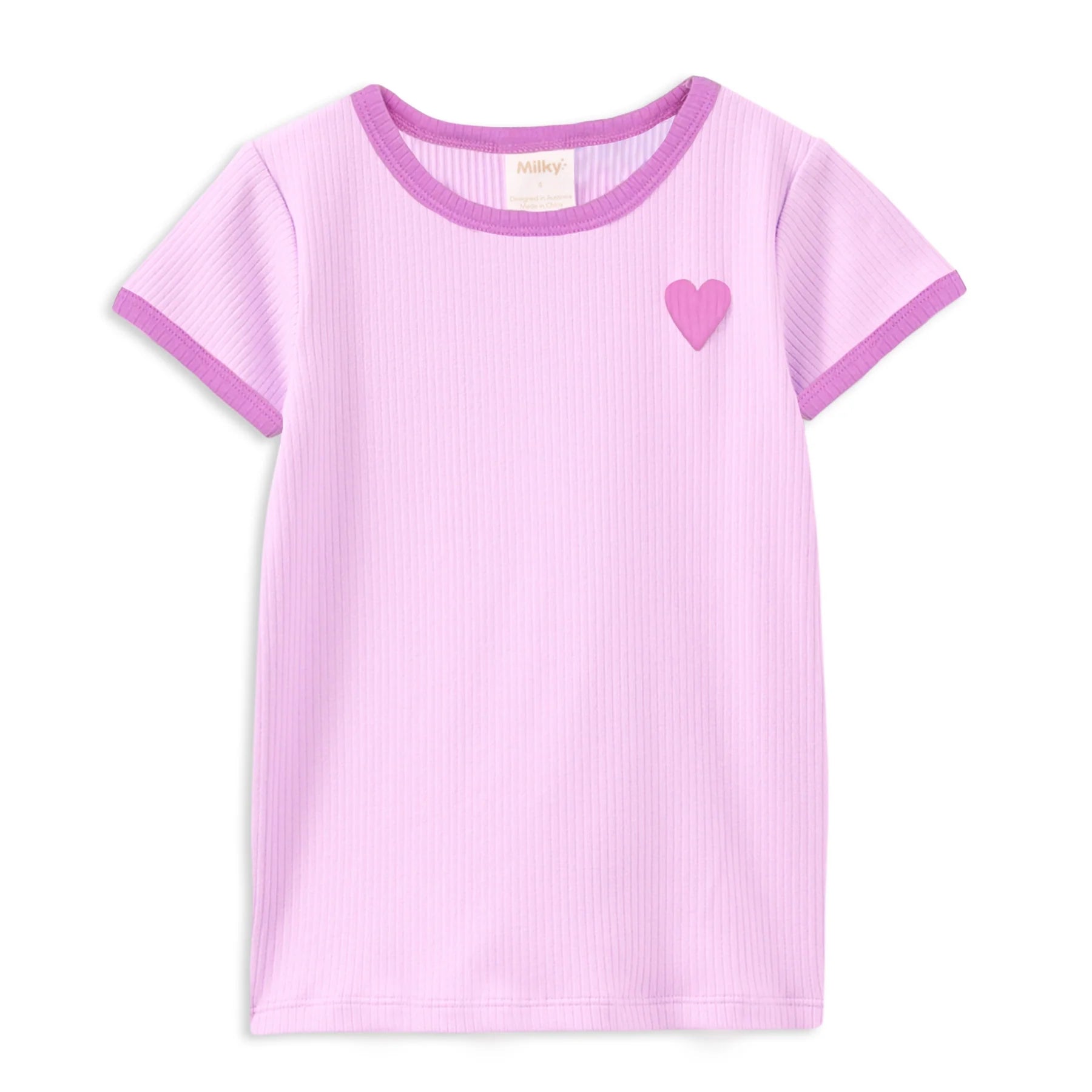 Milky | Pink Rib Tee