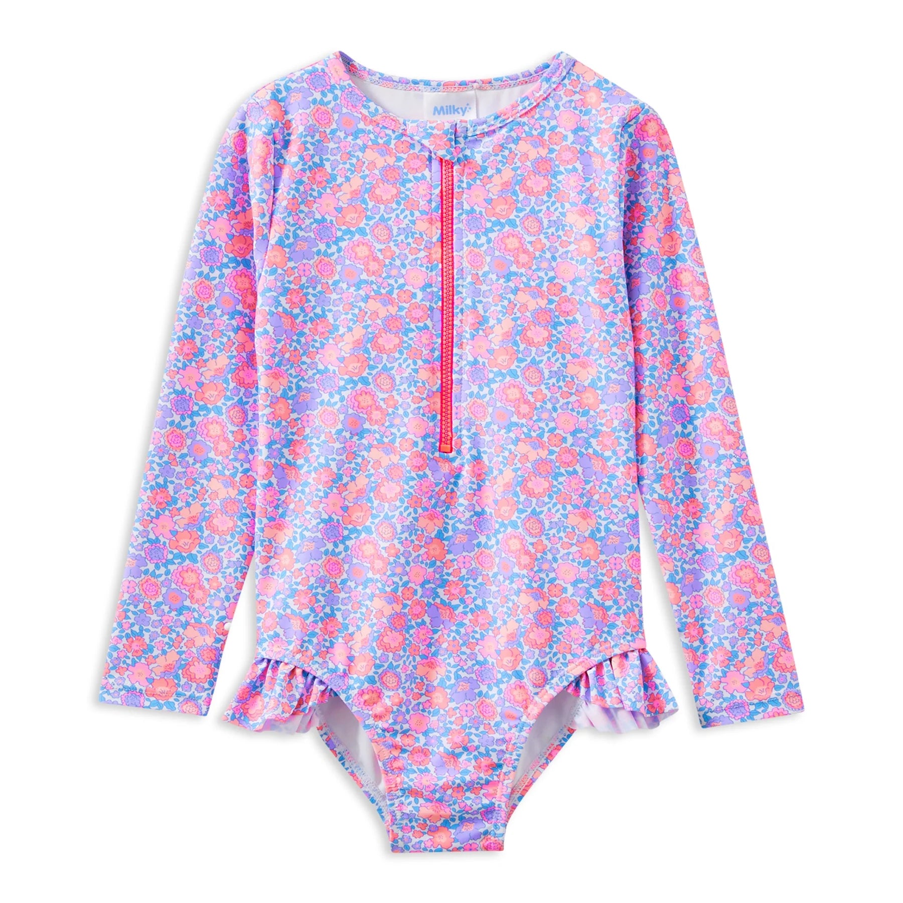 Milky | Pretty Posy Long Sleeve Swimsuit