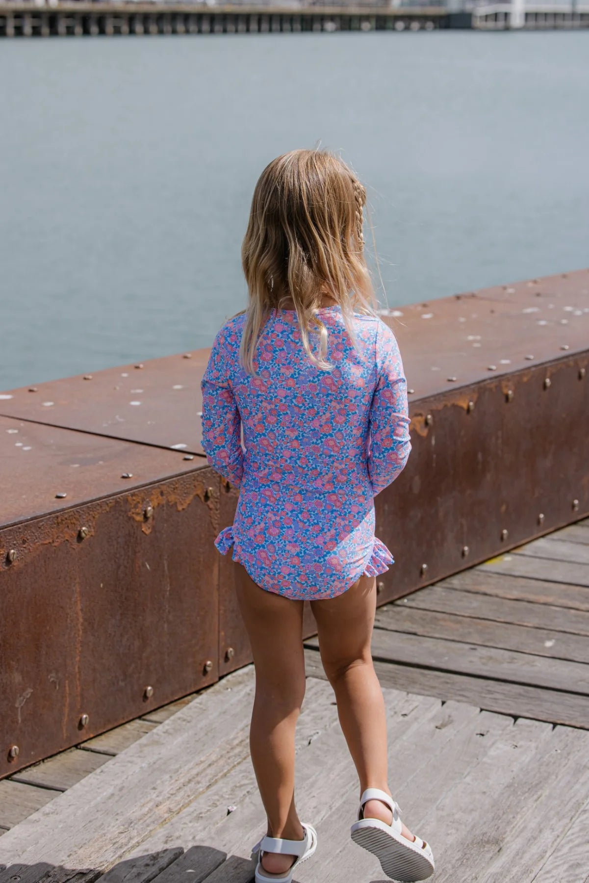 Milky | Pretty Posy Long Sleeve Swimsuit