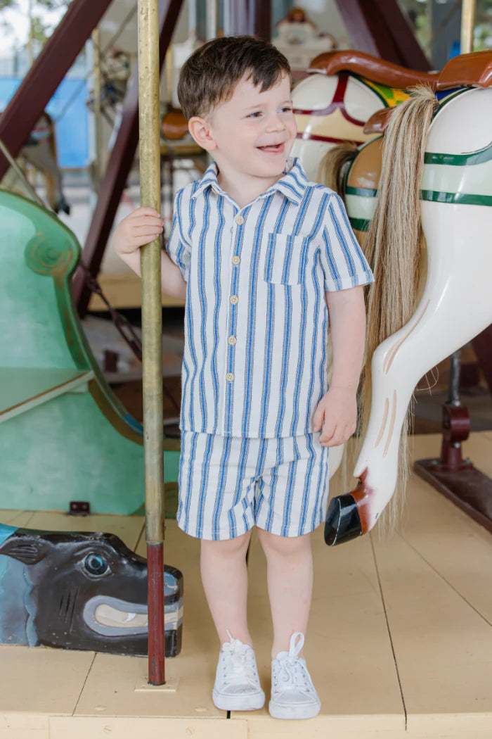 Milky | Stripe Linen Shirt