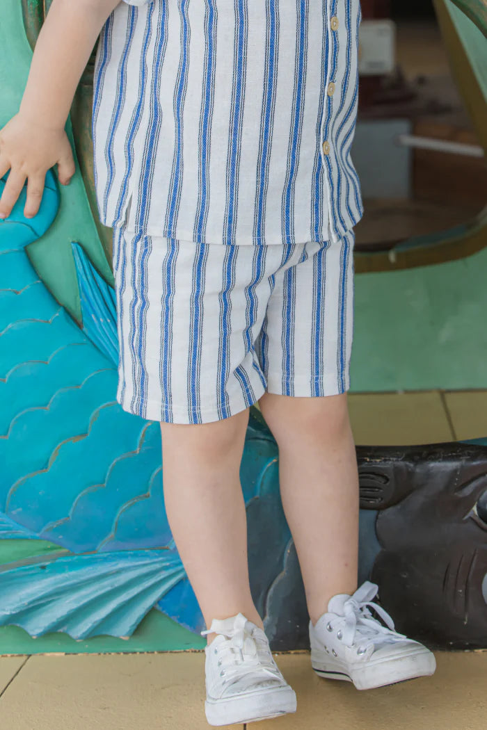 Milky | Stripe Linen Short