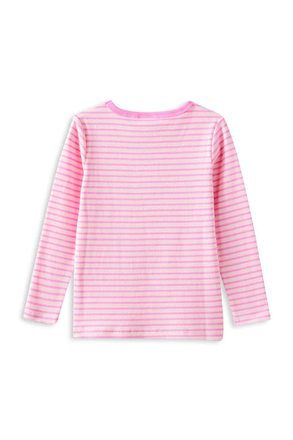 Milky | Tickled Pink Stripe Tee