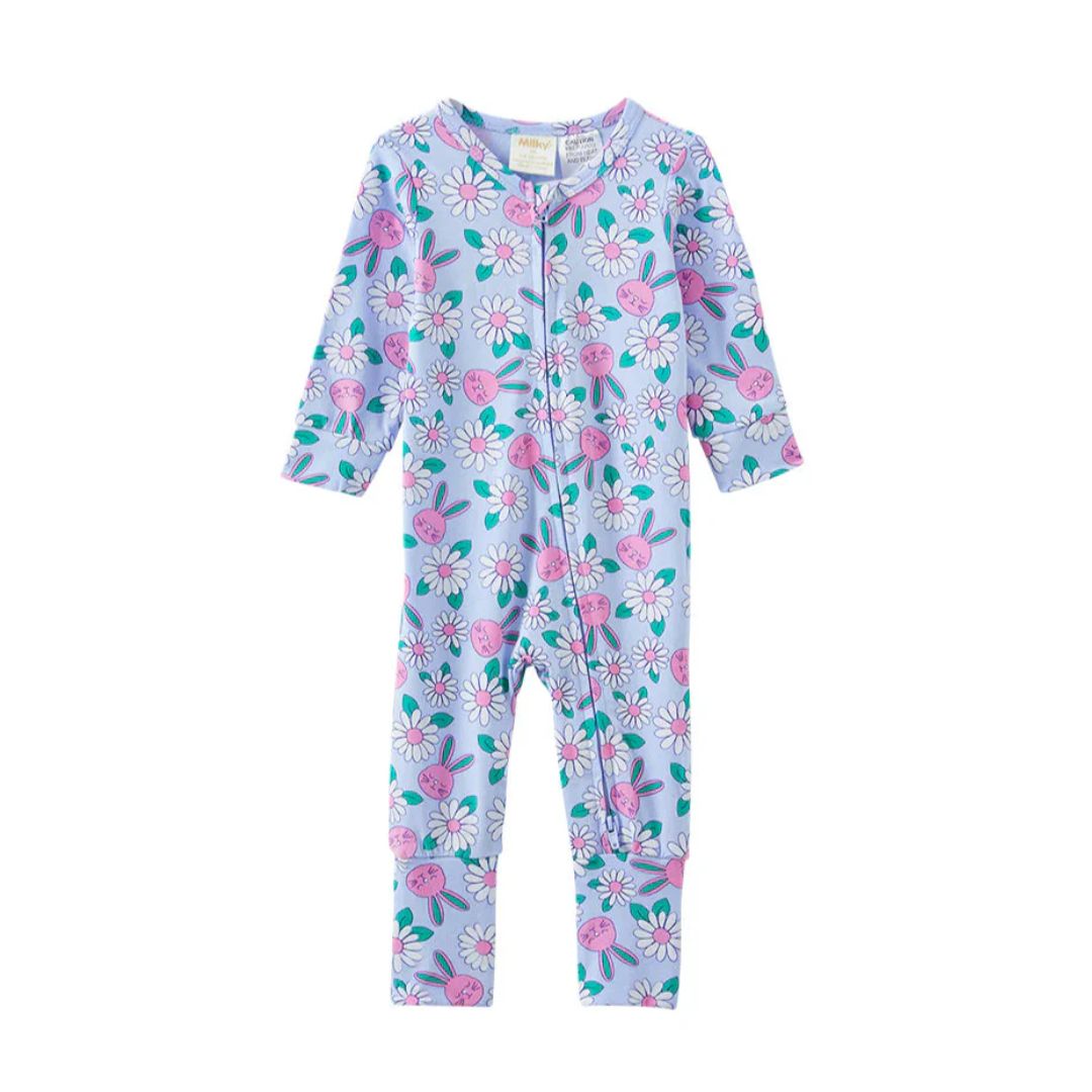 Milky Zip Romper | Honey Bunny
