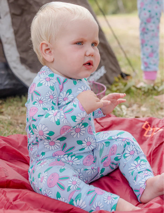 Milky Zip Romper | Honey Bunny
