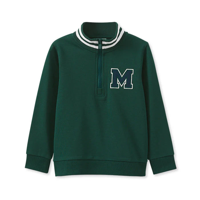 Milky Zip Sweat | Green