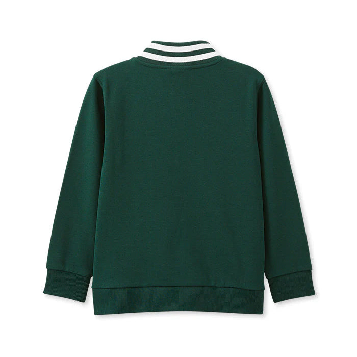 Milky Zip Sweat | Green