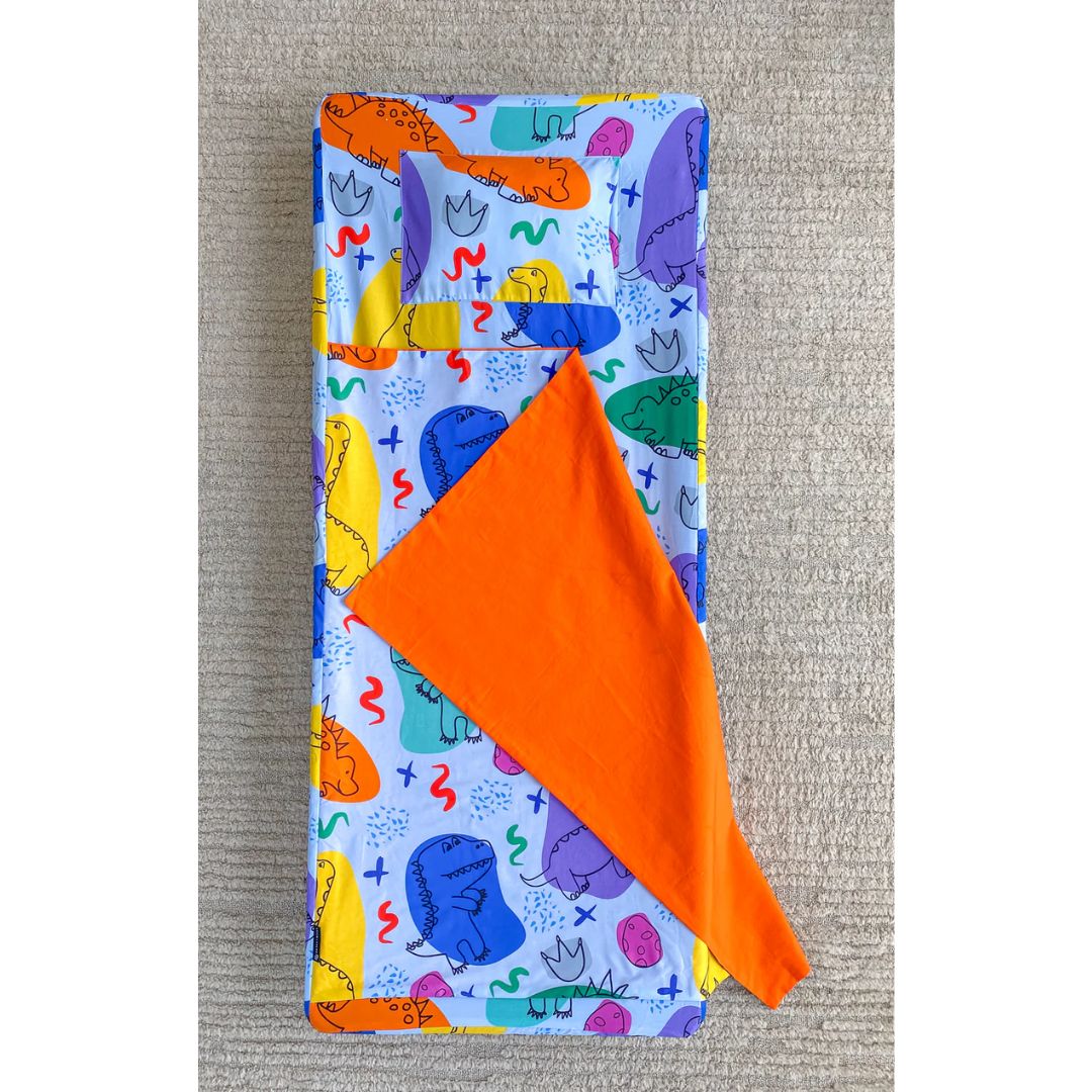 Morgy + Wills | Kids Stacker Bed Sheet Set | Friendly Dinosaur