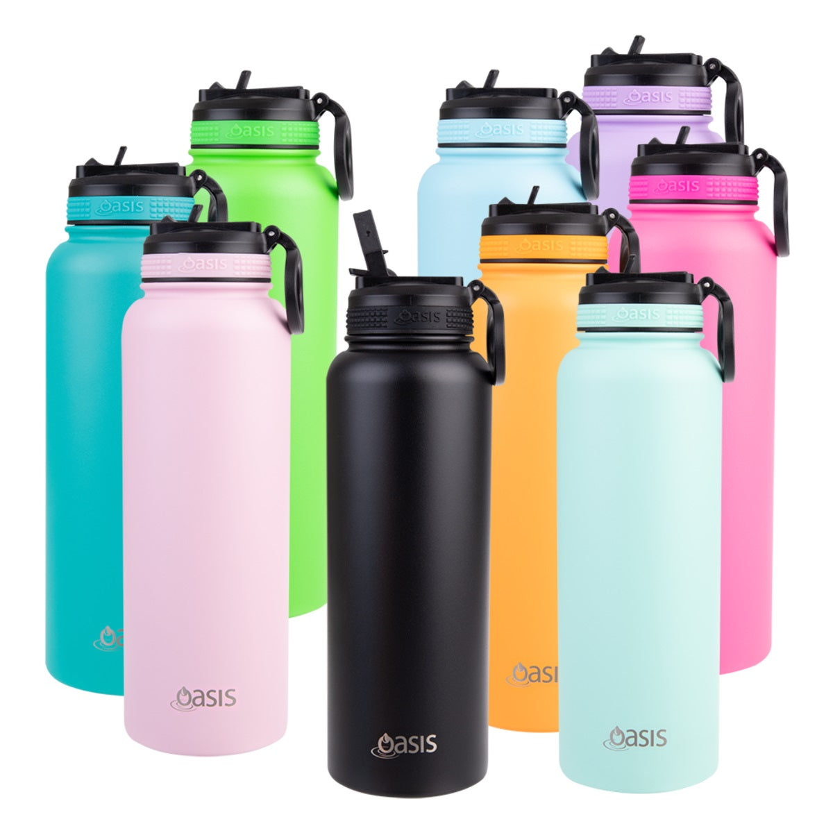 Oasis "Challenger" Insulated Sipper Lid Sports Bottle | 1.1L
