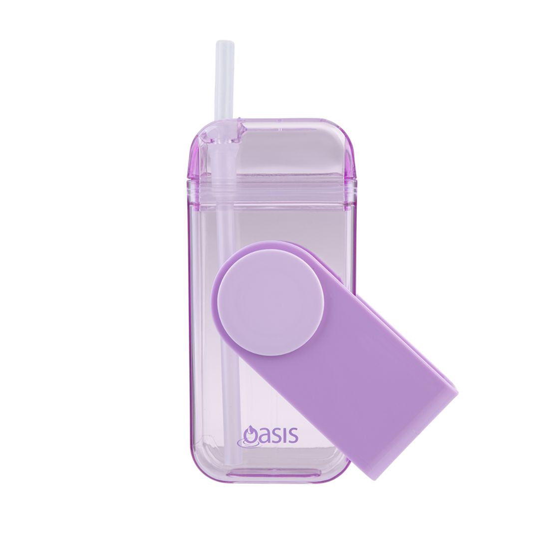 Oasis Kid's Tritan Juice Box w/ Straw 300ml | Lavender