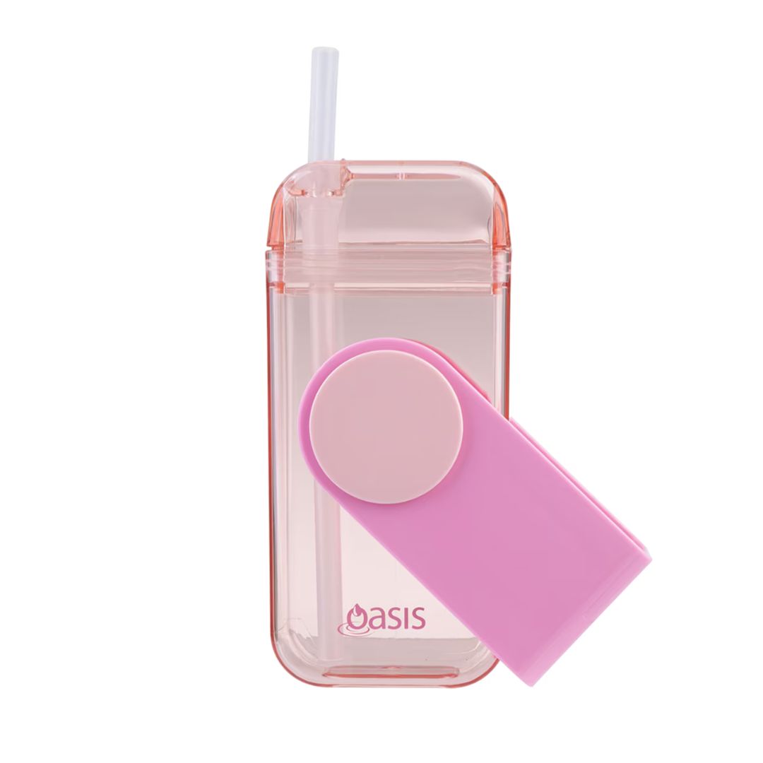 Oasis Kid's Tritan Juice Box w/ Straw 300ml | Pink