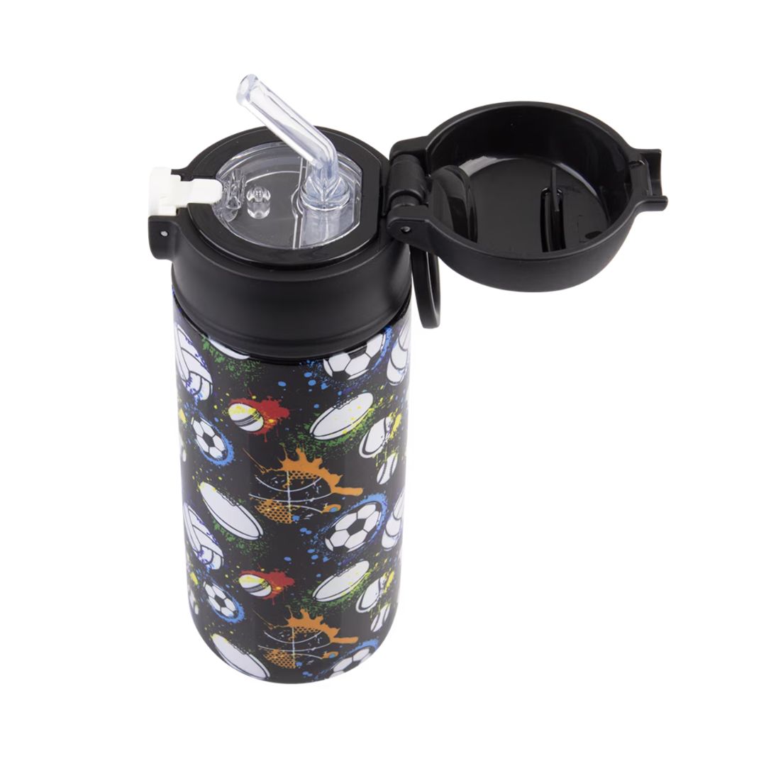 Oasis S/S Double Wall Insulated Kid's Drink Bottle w/ Sipper Straw 550ml | Sports