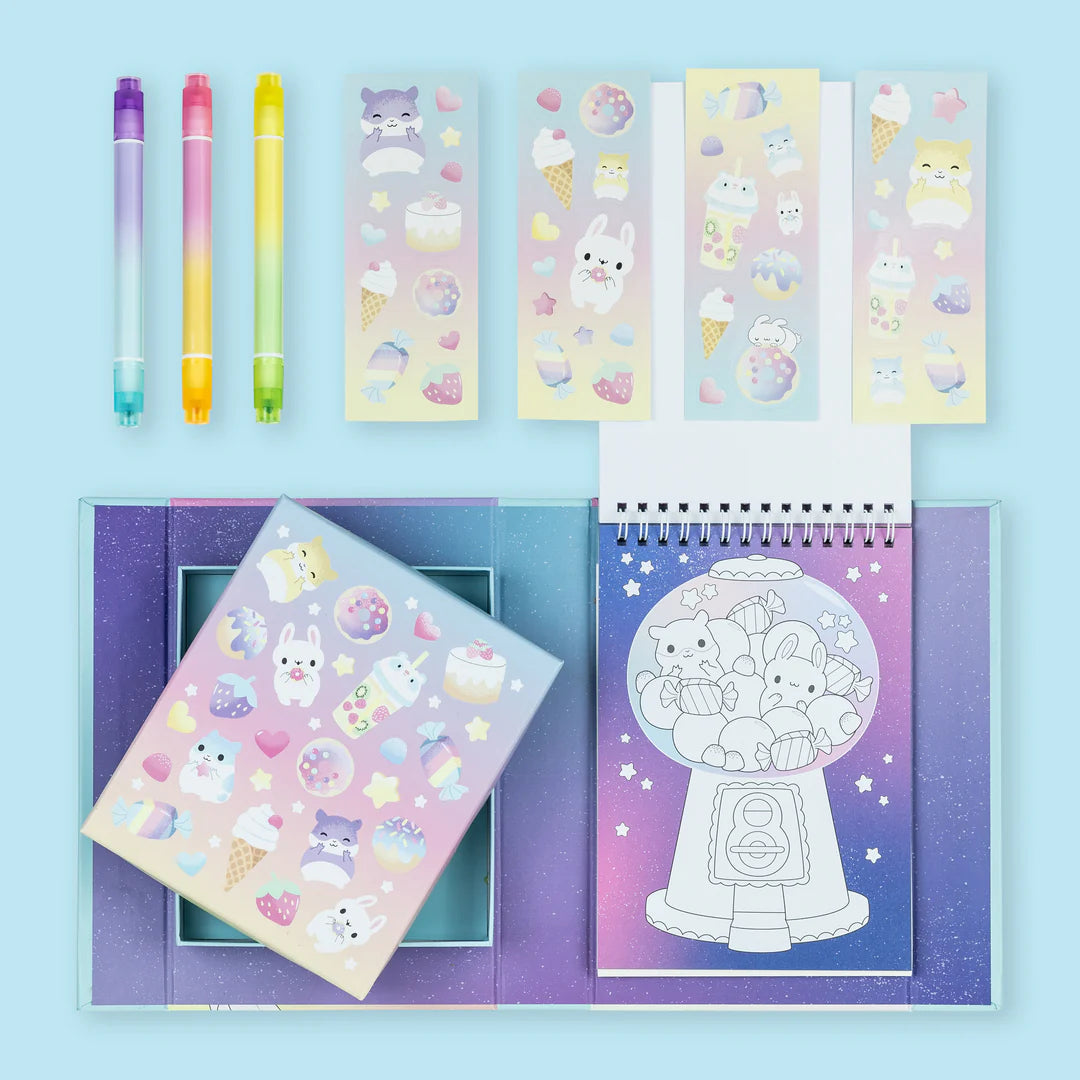 Tiger Tribe | Colouring Set  Pastel | Kawaii Café