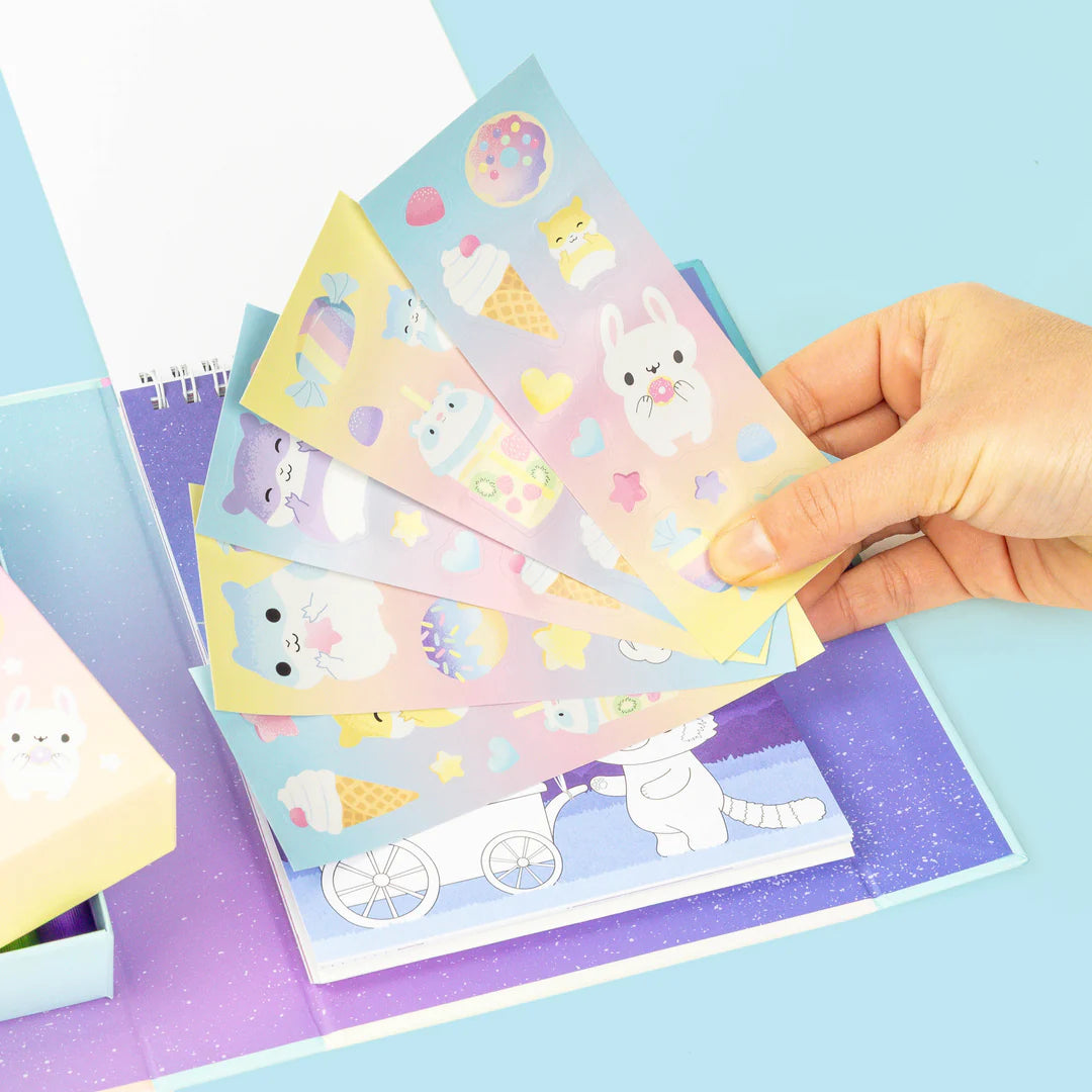 Tiger Tribe | Colouring Set  Pastel | Kawaii Café