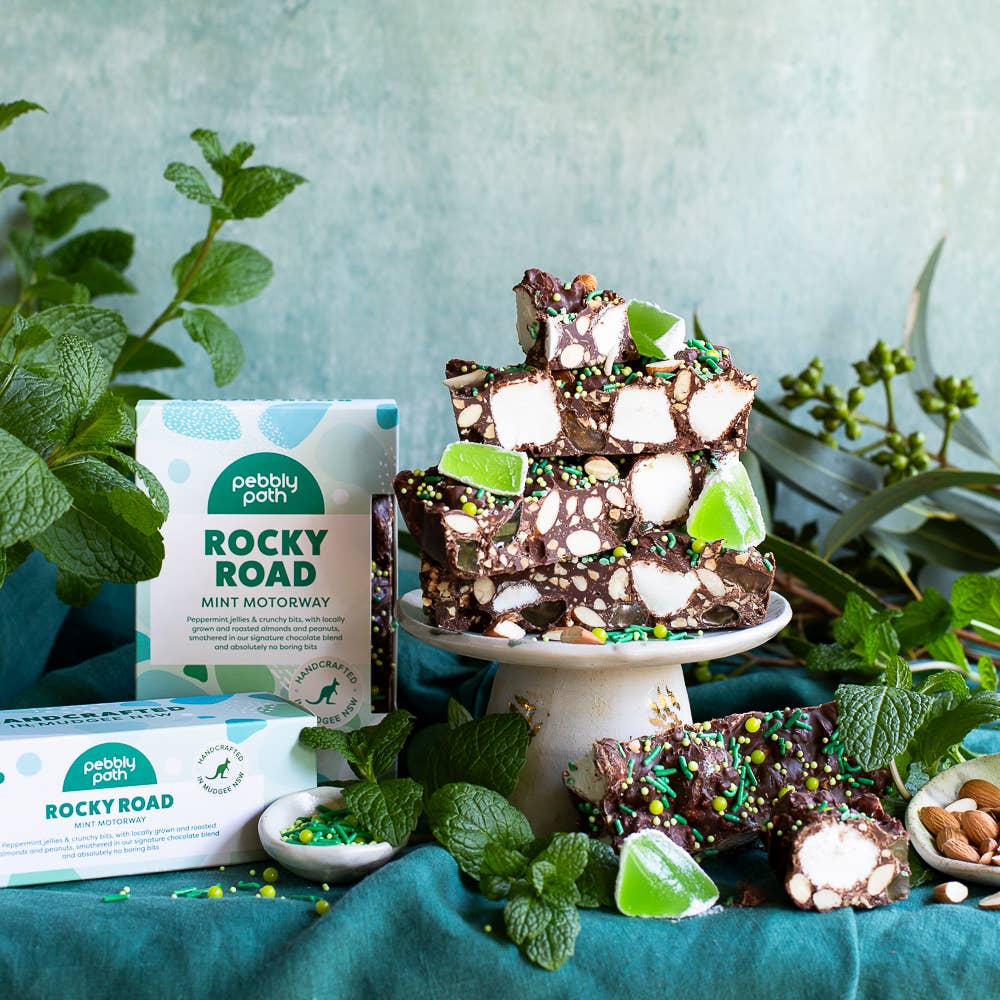 Pebbly Path | Rocky Road | Mint Motorway Rocky Road: 200 grams
