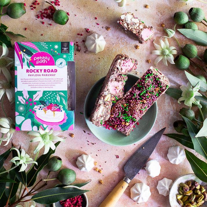 Pebbly Path | Rocky Road | Pavlova Parkway Rocky Road: 200 grams