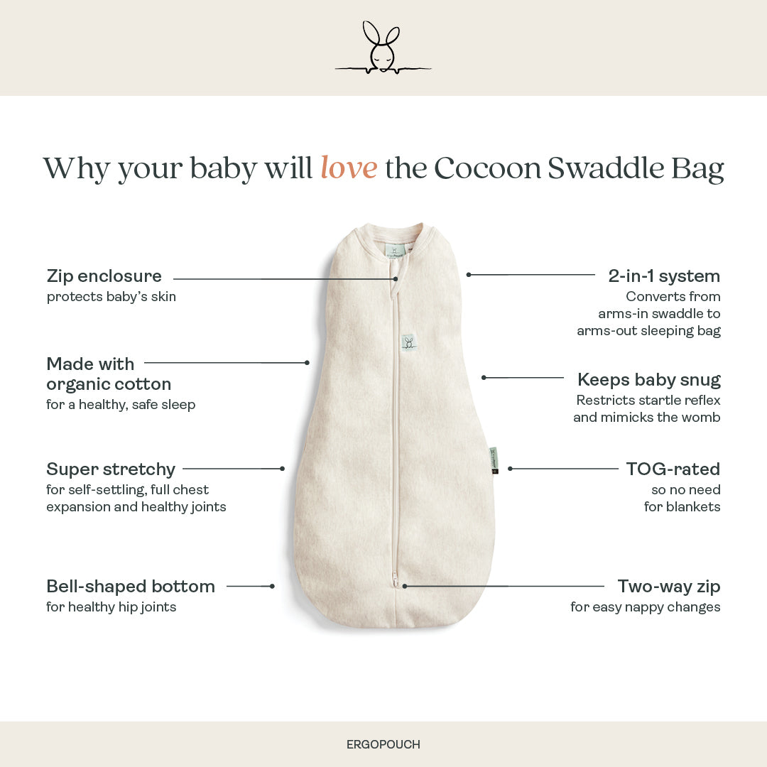ergoPouch | Cocoon Swaddle Bag 0.2TOG Lullaby