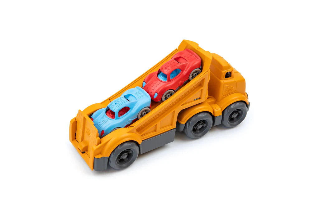 Green Toys | Racing Truck with 2 Racer Cars