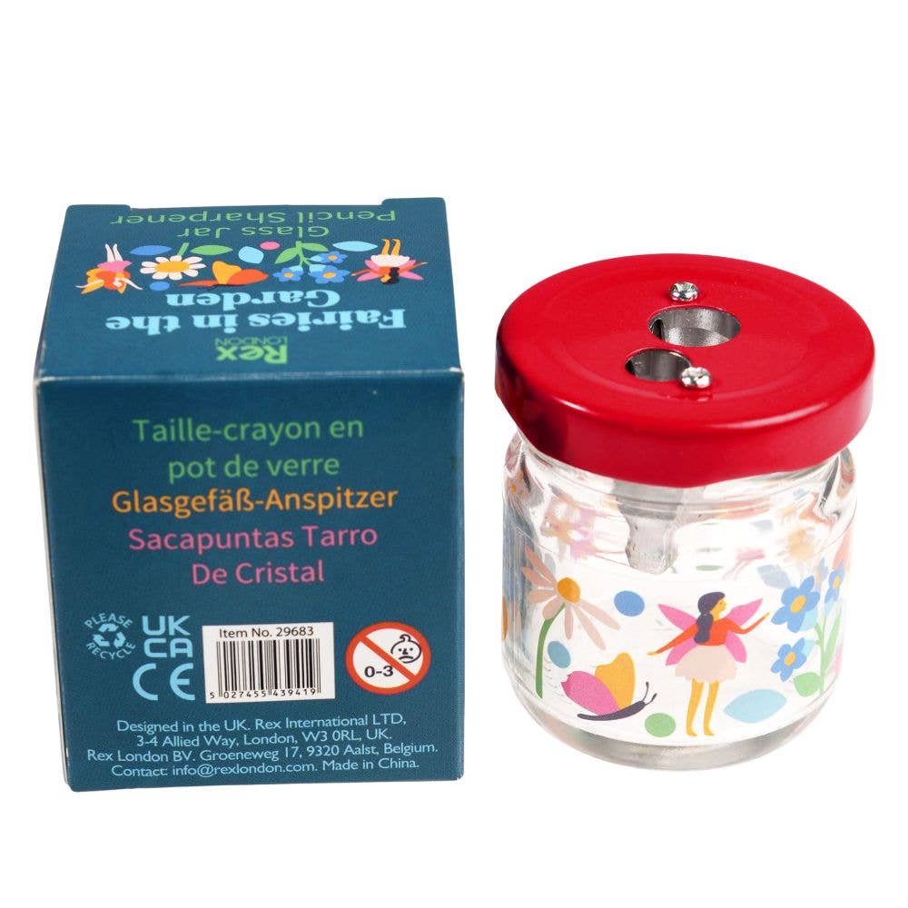 Rex London | Glass Jar Pencil Sharpener | Fairies