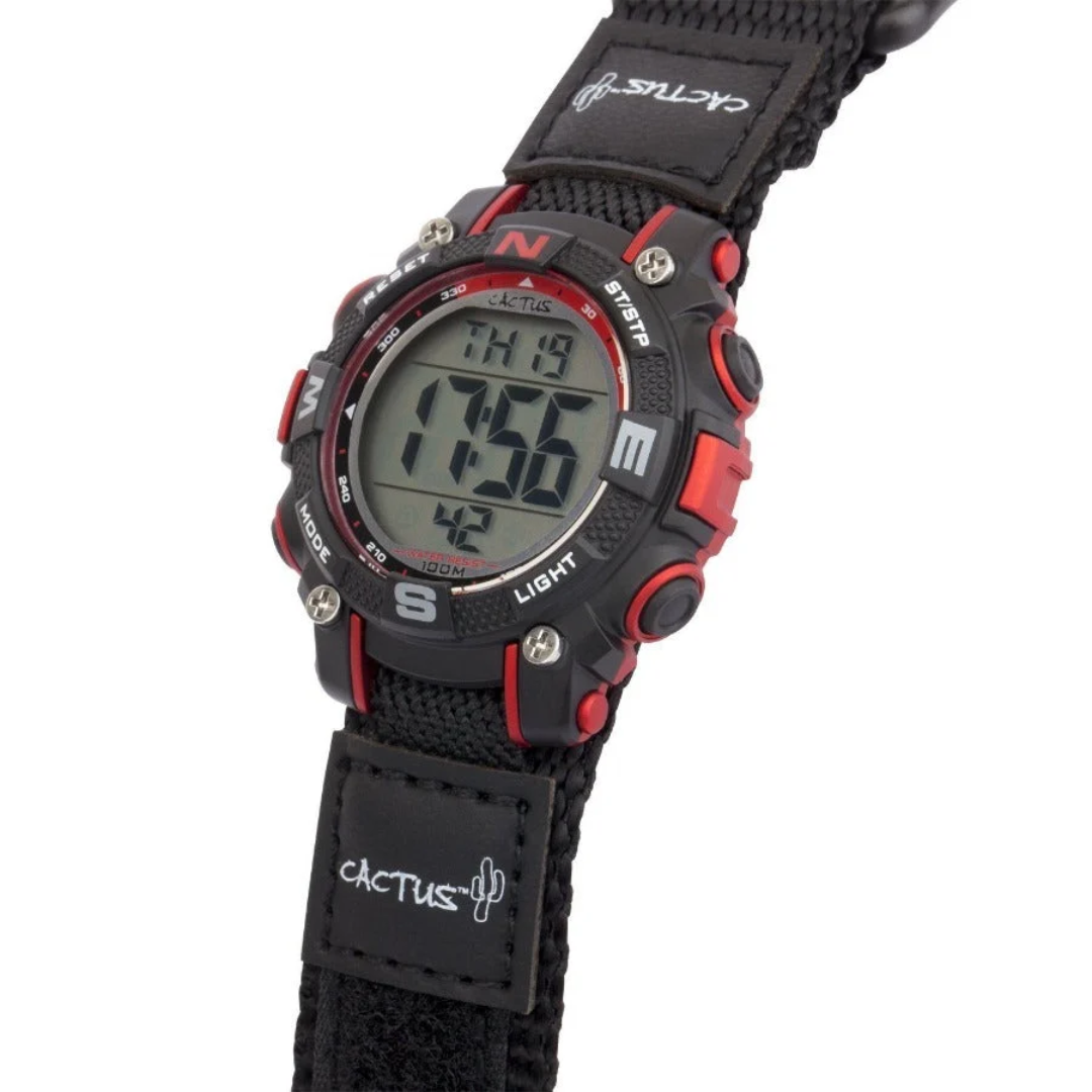 Cactus Watch | Robust Kids Digital Black/Red