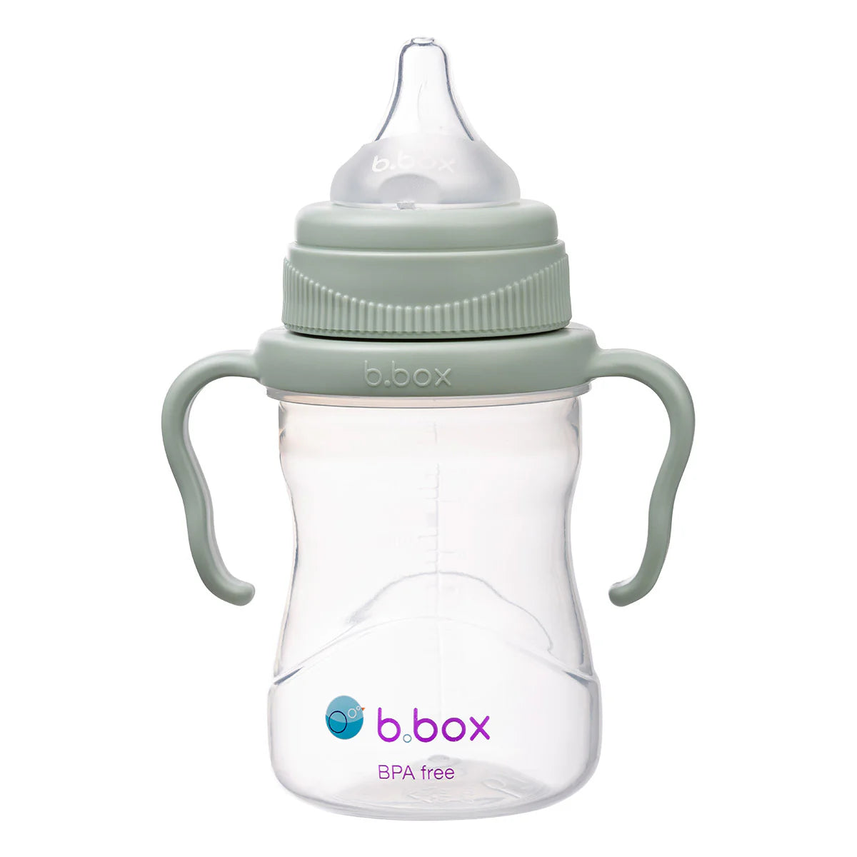b.box Transition Value Pack in sage – 5‑piece toddler feeding set including flip‑top cup, sippy cup, straw cup, snack container, and training bowl with spoon – BPA‑free, spill‑resistant, easy‑clean design